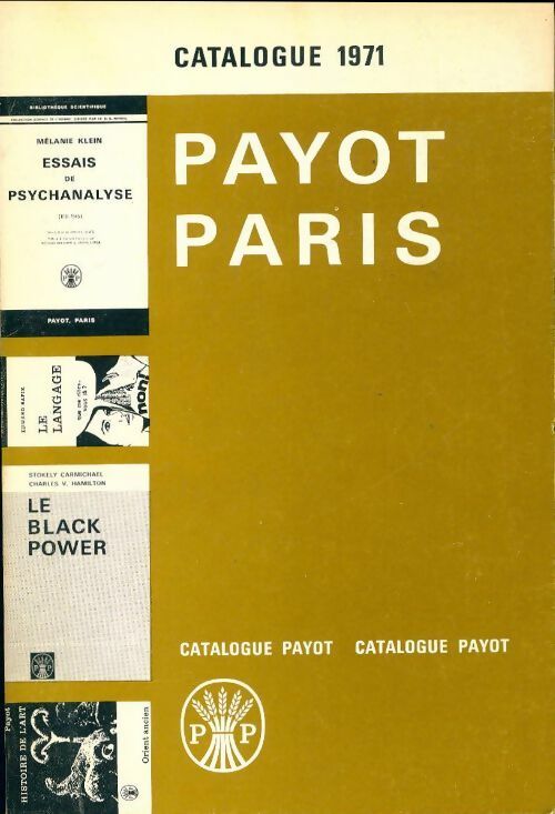 Livrenpoche : Catalogue Payot 1971 - Inconnu - Livre