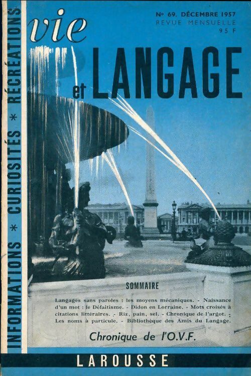Livrenpoche : Vie et langage n°69 - Collectif - Livre