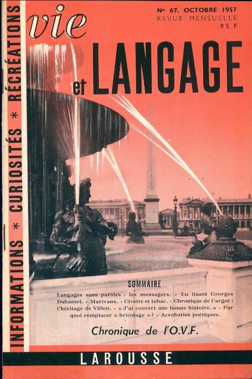 Livrenpoche : Vie et langage n°67 - Collectif - Livre