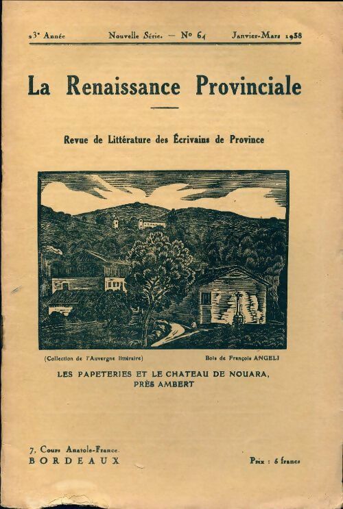 Livrenpoche : La renaissance provinciale n°64 - Collectif - Livre