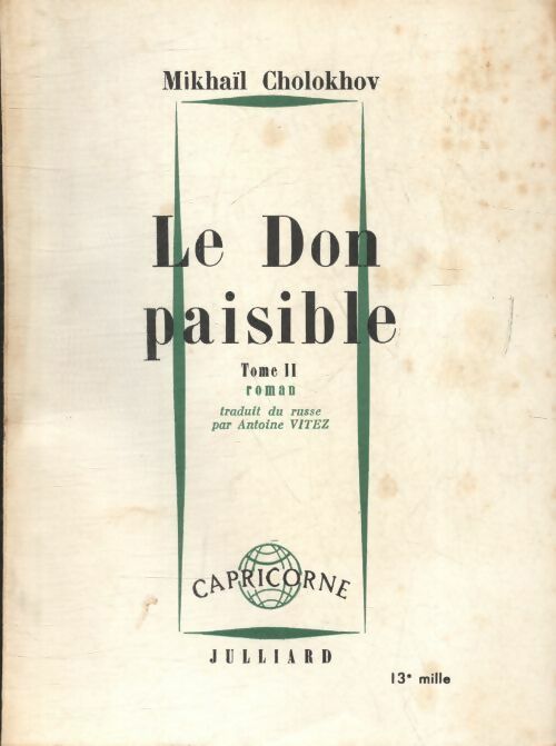 Livrenpoche : Le don paisible Tome II - Mikhaïl Cholokhov - Livre