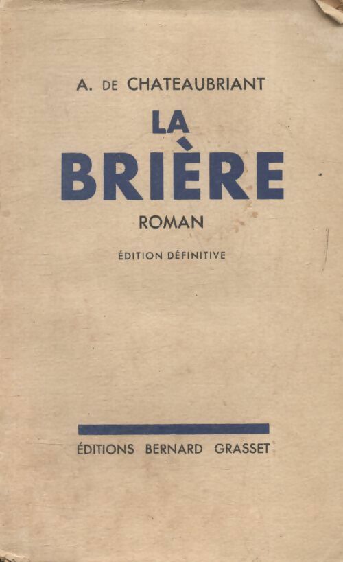 Livrenpoche : La Brière - Alphonse De Chateaubriant - Livre