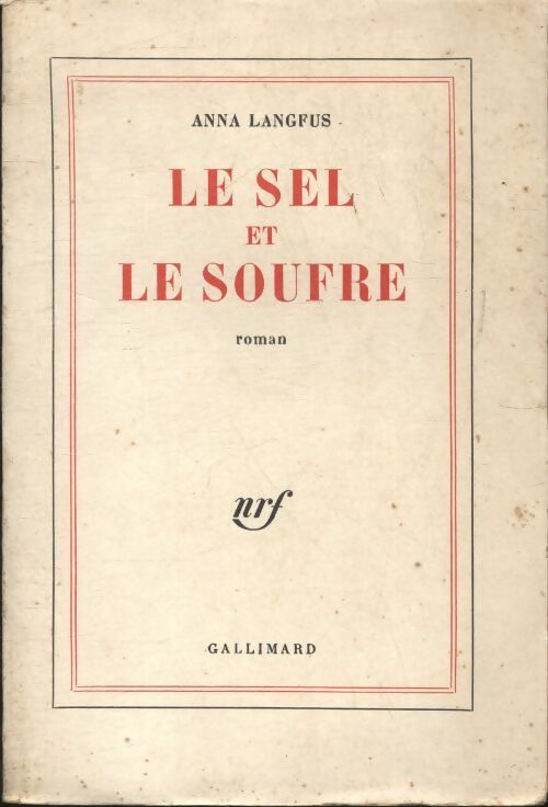 Livrenpoche : Le sel et le soufre - Anna Langfus - Livre