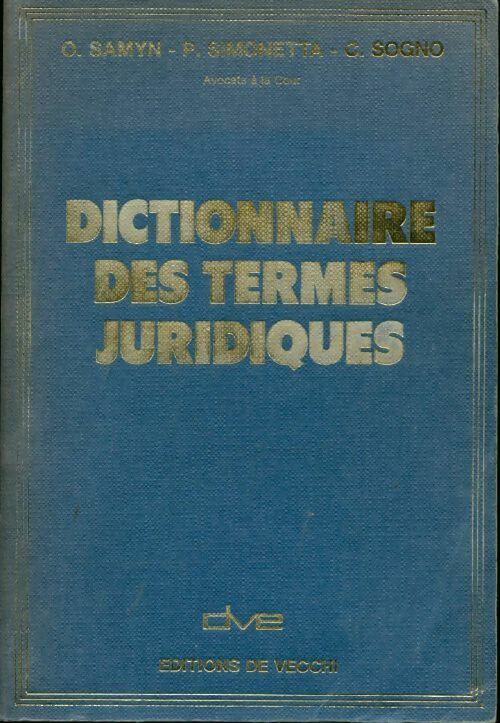 Livrenpoche : Dictionnaire des termes juridiques - Collectif - Livre