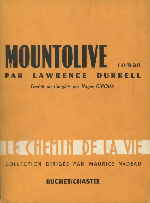 Livrenpoche : Mountolive - Lawrence Durrell - Livre
