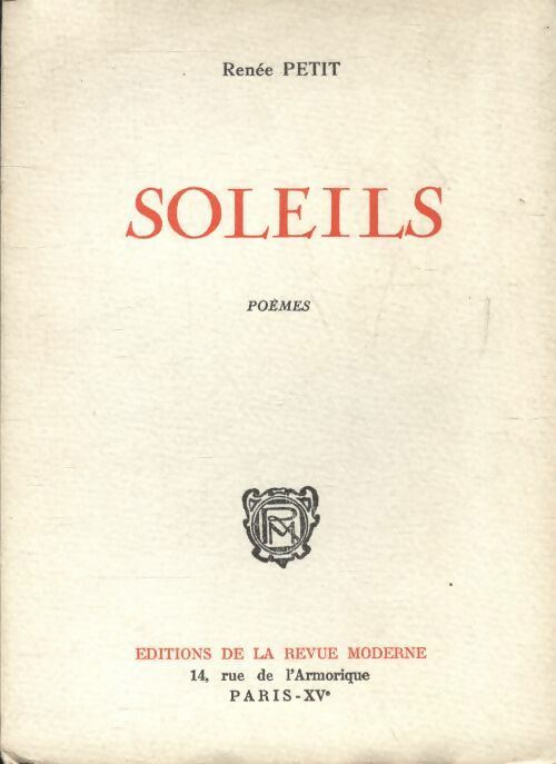 Livrenpoche : Soleils - Renée Petit - Livre