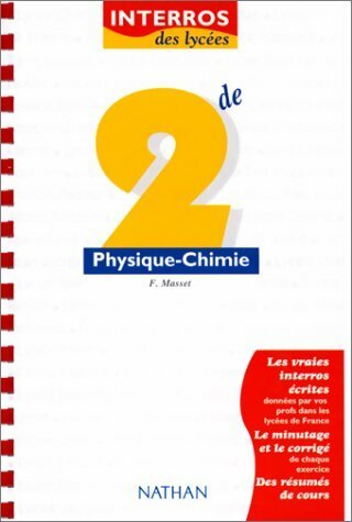 Livrenpoche : Physique-chimie Seconde - Frédéric Masset - Livre