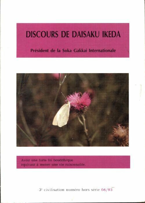 Livrenpoche : Discours de Daisaku Ikeda 1993 - Daisaku Ikeda - Livre