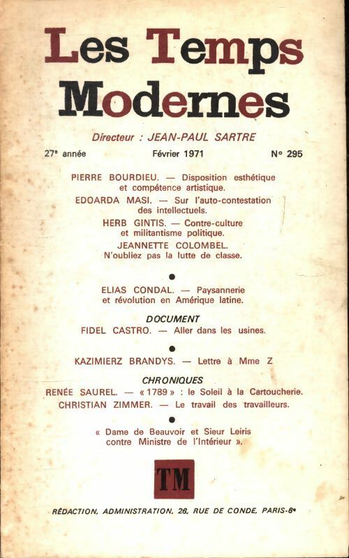 Livrenpoche : Les temps modernes n°295 - Collectif - Livre