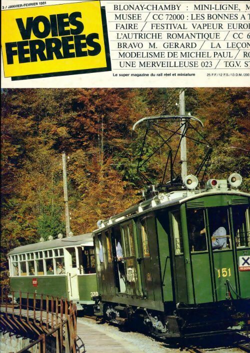 Livrenpoche : Voies ferrées n°3 : Blonay-Chamby / CC 72000 / ... - Collectif - Livre