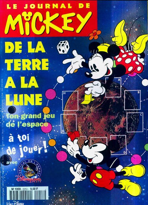 Livrenpoche : Le journal de Mickey n°2253 : De la terre à la lune - Collectif - Livre