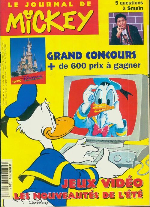 Livrenpoche : Le journal de Mickey n°2184 : Jeux Vidéos - Collectif - Livre