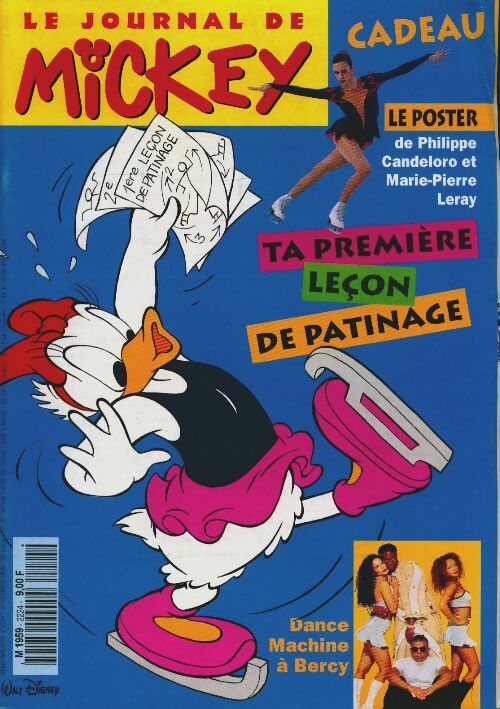 Livrenpoche : Le journal de Mickey n°2224 : Ta première leçon de patinage - Collectif - Livre