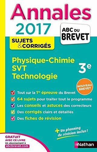 Livrenpoche : Annales physique-chimie, SVT, technologie 3e - Nicolas Coppens - Livre