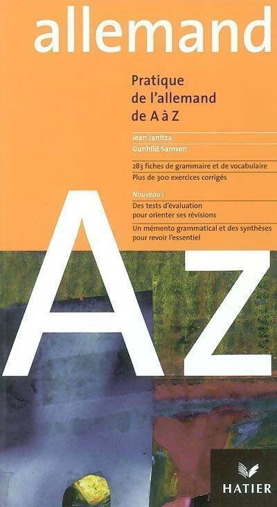 Livrenpoche : Pratique de l'allemand de A à Z - Jean Janitza - Livre
