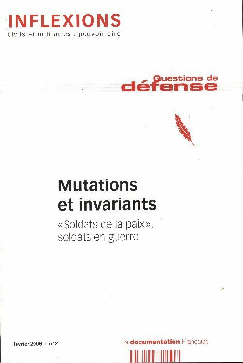 Livrenpoche : Inflexions n°2 : Mutations et invariants - Collectif - Livre
