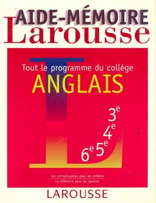 Livrenpoche : Aide-mémoire anglais - Collectif - Livre