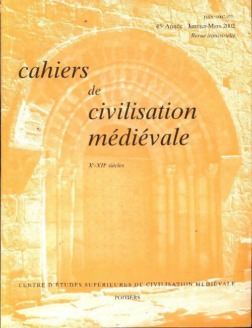 Livrenpoche : Cahiers de civilisation médiévale n°177 - Collectif - Livre