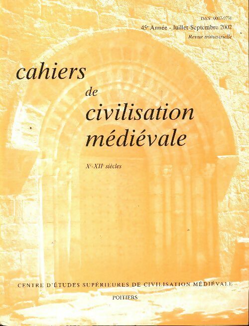 Livrenpoche : Cahiers de civilisation médiévale n°179 - Collectif - Livre