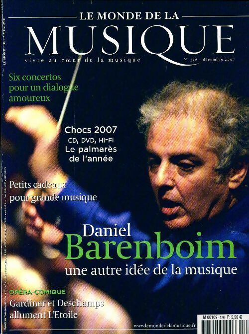 Livrenpoche : Le Monde de la Musique n°326 : Daniel Barenboim - Collectif - Livre