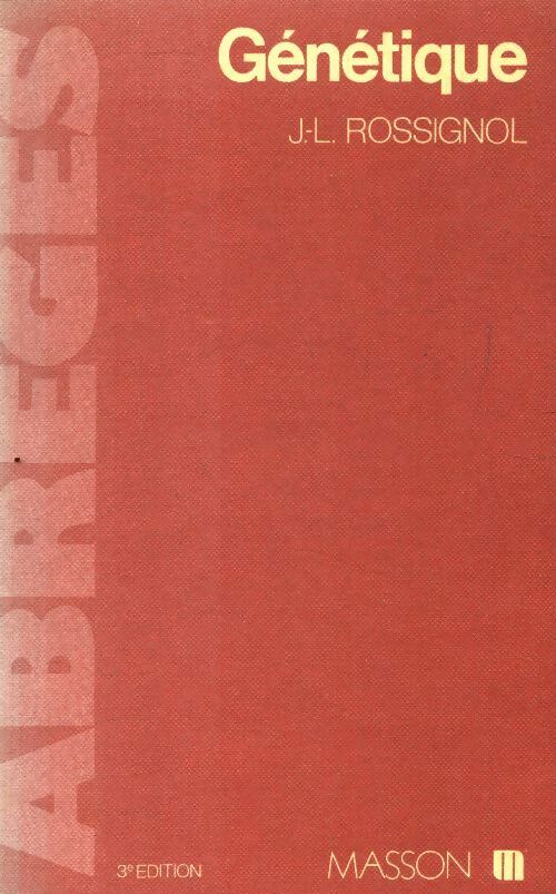 Livrenpoche : Génétique - Jean-Luc Rossignol - Livre