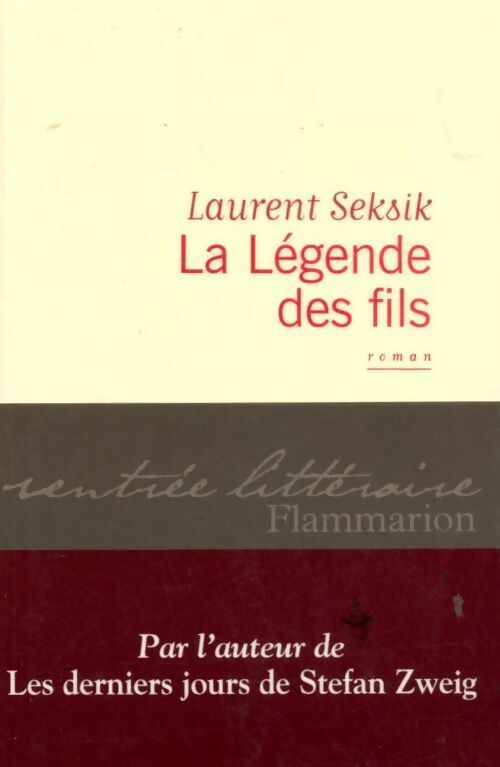 Livrenpoche : La légende des fils - Seksik Laurent - Livre