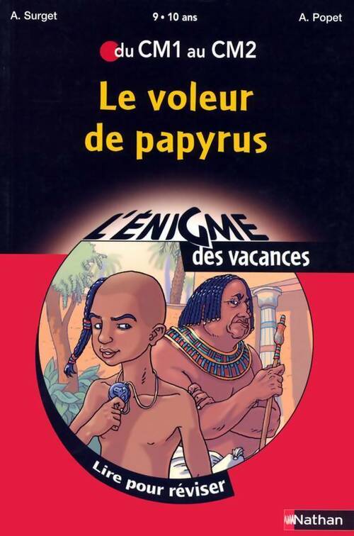 Livrenpoche : Le voleur de papyrus - Surget Et Popet - Livre