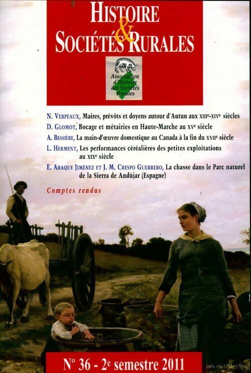 Livrenpoche : Histoire & sociétés rurales n°36 - Jean-Marc Moriceau - Livre