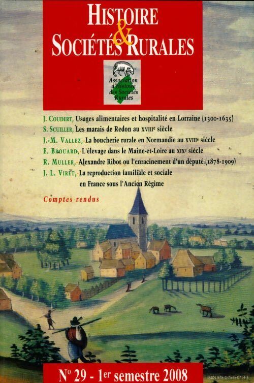 Livrenpoche : Histoire & sociétés rurales n°29 - Collectif - Livre