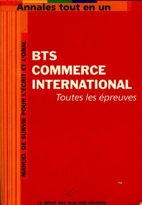Livrenpoche : BTS commerce international. Toutes les épreuves - Collectif - Livre