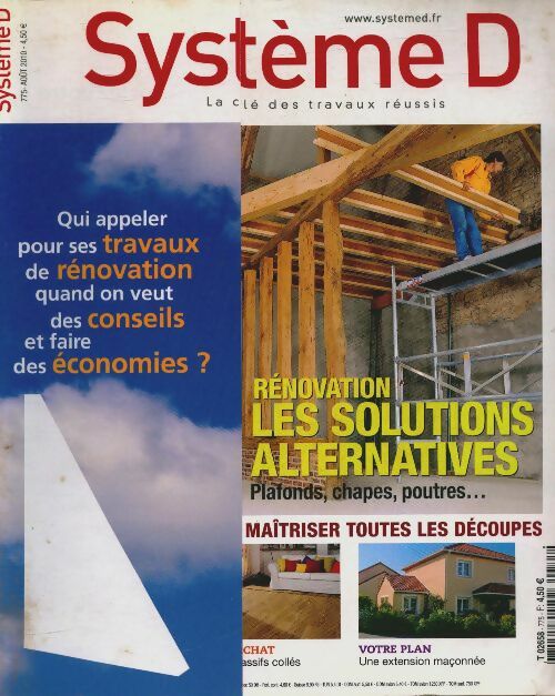 Livrenpoche : Système D n°775 : Rénovation, les solutions alternatives - Collectif - Livre