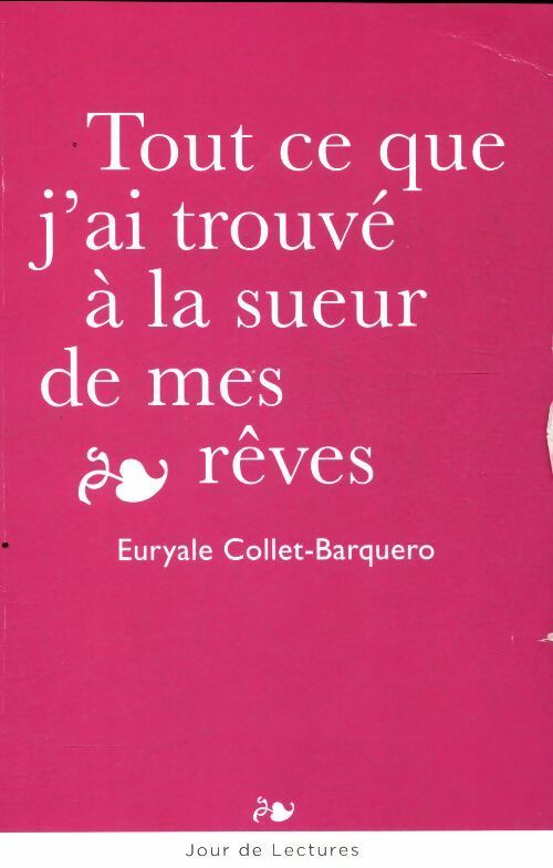 Livrenpoche : Tout ce que j'ai trouvé à la sueur de mes rêves - Euryale Collet-Barquero - Livre