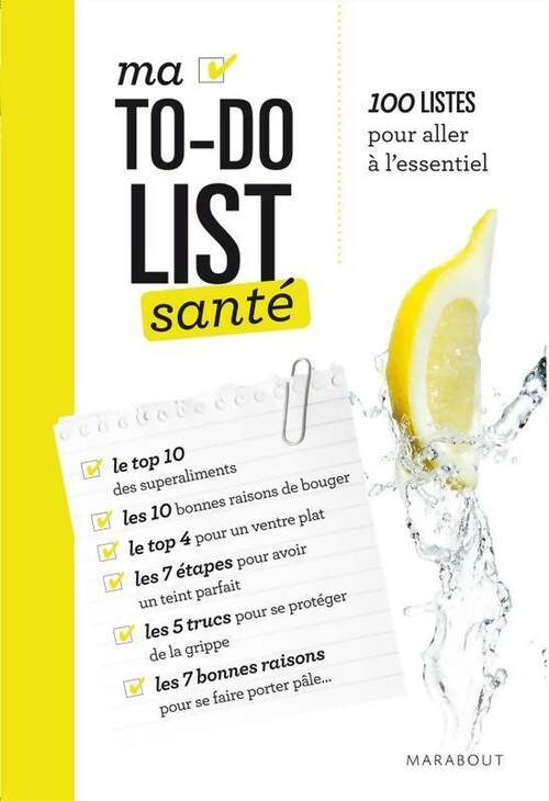 Livrenpoche : Ma to-do list santé - Collectif - Livre