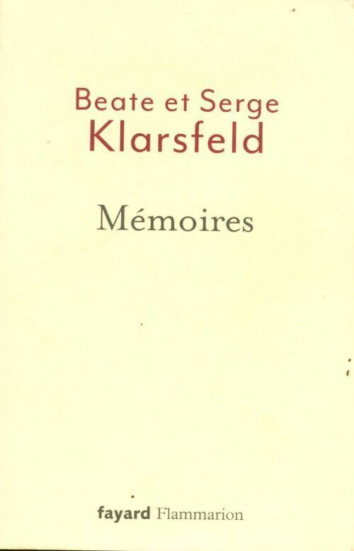Livrenpoche : Mémoires - Klarsfeld Serge Et Beate - Livre