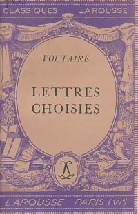 Livrenpoche : Lettres choisies - Voltaire - Livre