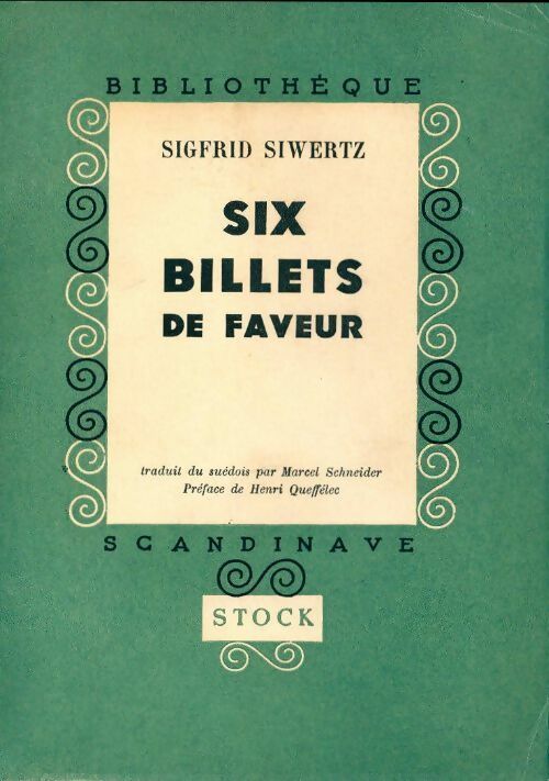 Livrenpoche : Six billets de faveur - Sigfrid Siwertz - Livre