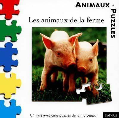 Livrenpoche : Les animaux de la ferme (1 livre + 5 puzzles de 12 morceaux) - Marie-France Floury - Livre