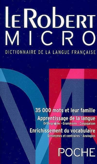 Livrenpoche : Le Robert micro. Dictionnaire d'apprentissage de la langue française - Alain Rey - Livre