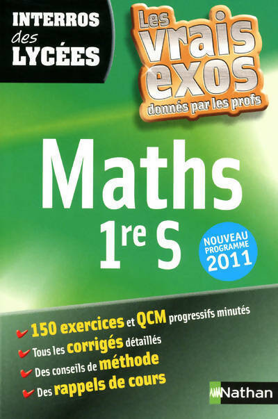 Livrenpoche : Maths 1ere S - Eric Maurette - Livre