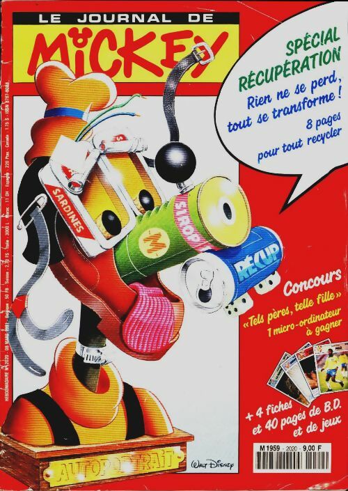 Livrenpoche : Le journal de Mickey n°2020 : Spécial récupération - Collectif - Livre