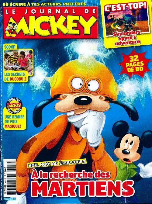 Livrenpoche : Le journal de Mickey n°3098 : A la recherche des martiens - Collectif - Livre