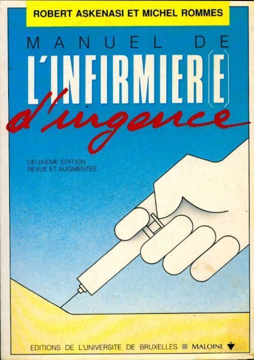 Livrenpoche : Manuel de l'infirmiere d'urgence - Robert Askenasi - Livre