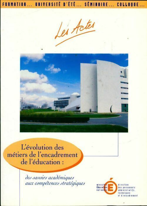 Livrenpoche : L'évolution des métiers de l'encadrement de l'éducation - Collectif - Livre