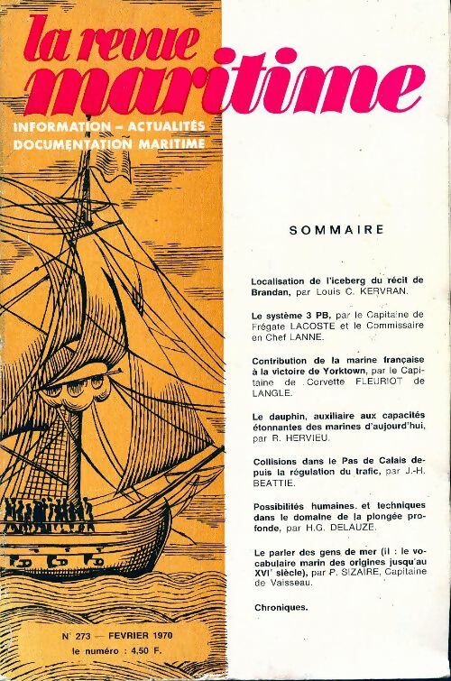 Livrenpoche : La revue maritime n°273 - Collectif - Livre