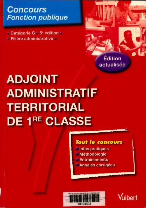 Livrenpoche : Adjoint administratif territorial de 1e classe - catégoie C - Dominique Herbaut - Livre