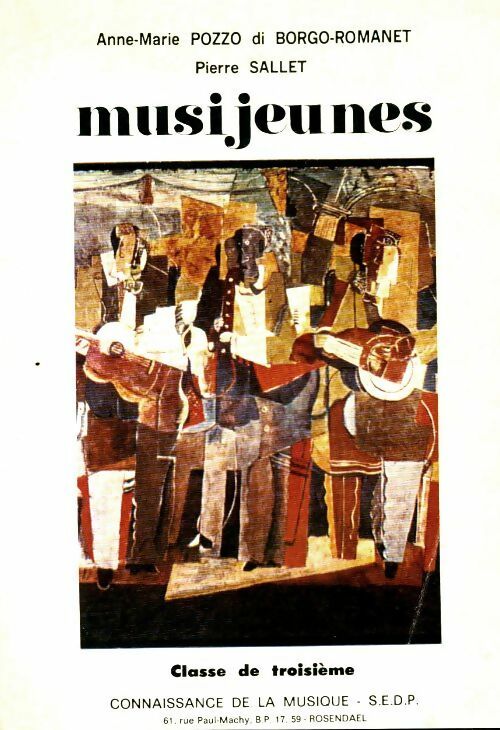 Livrenpoche : Musijeunes 3e - Anne-Marie Pozzo Di Borgo-Romanet - Livre