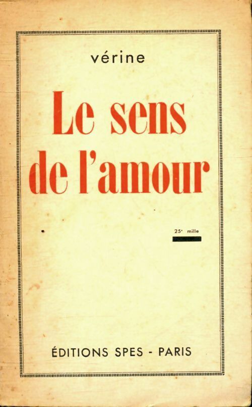 Livrenpoche : Le sens de l'amour - Vérine - Livre