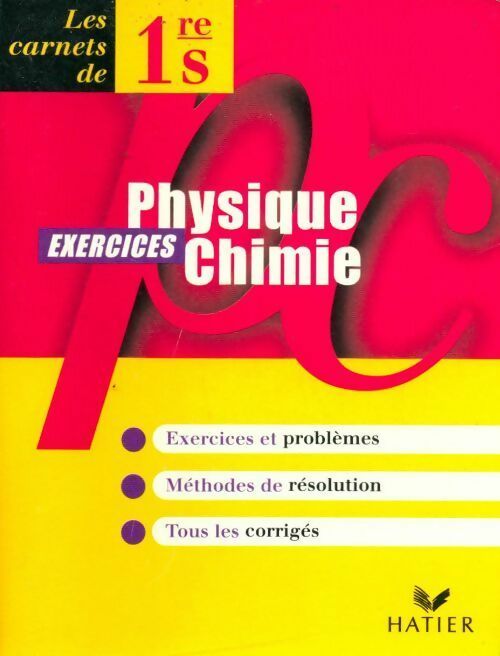 Livrenpoche : Physique-chimie 1ère S. Excercices - Collectif - Livre