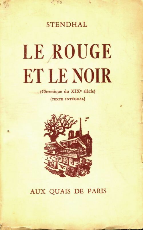 Livrenpoche : Le rouge et le noir - Stendhal - Livre