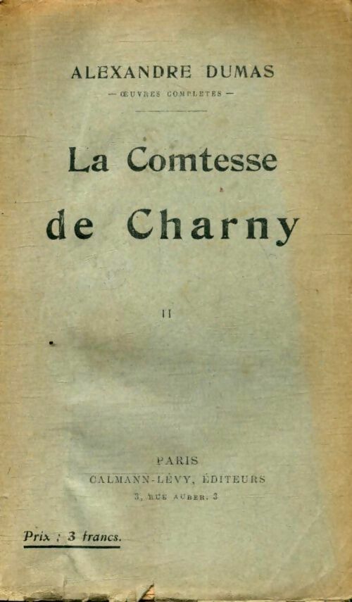 Livrenpoche : La comtesse de Charny Tome II - Alexandre Dumas - Livre